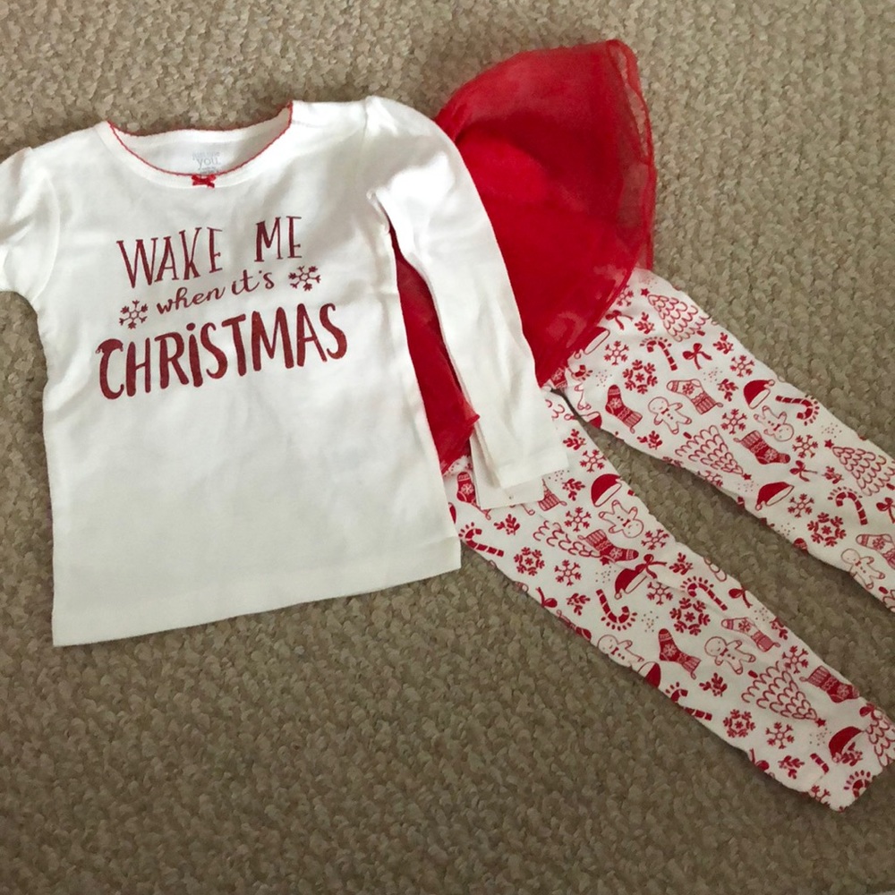 Xmas tutu pajamas set